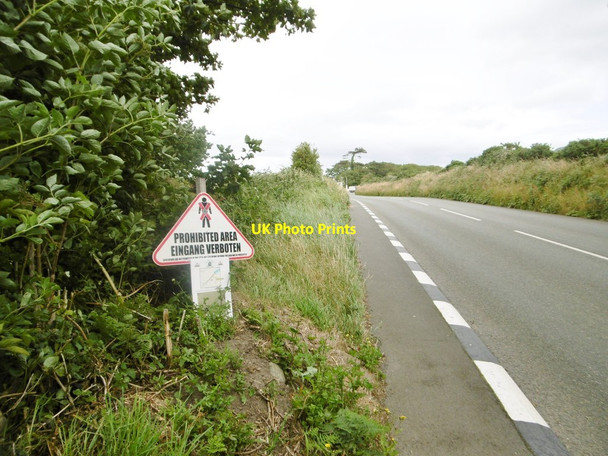 Photo 6"x4" Ballaugh, warning sign Ballaugh c2015