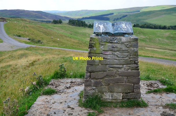 Photo 6"x4" Memorial cairn to W H Ogilvie Wester Essenside c2015