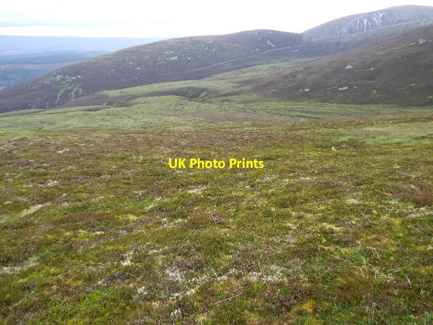 Photo 6"x4" Looking down the north-west ridge of Druim nam Bo above Glenfeshie Carnachuin c2015