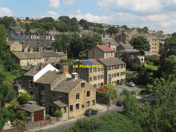 Photo 6"x4" Thornton village viewed from the viaduct  Queensbury\/SE0930 c2015