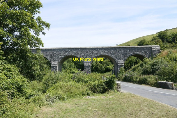 Photo 6"x4" Railway Viaduct near Corfe Castle Corfe Castle c2015