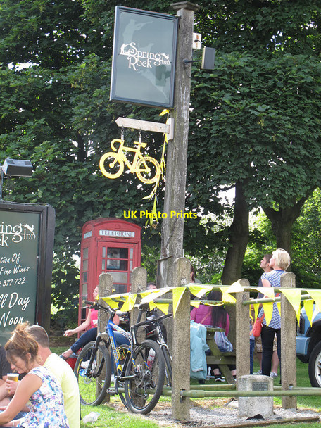 Photo 6"x4" Sign for the Spring Rock Inn, Greetland Sowerby Bridge c2014