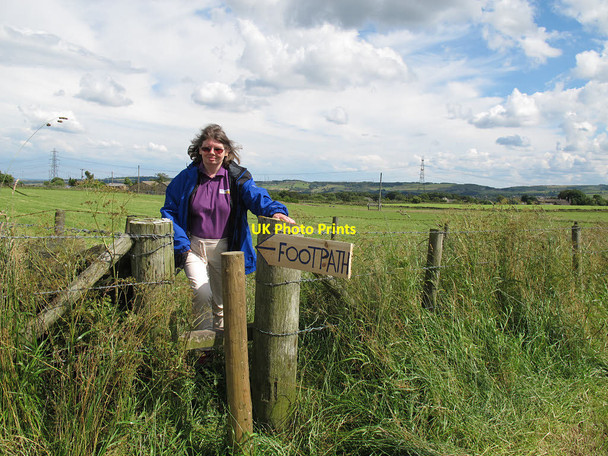 Photo 6"x4" Narrow stile on the edge of Norland Moor Sowerby Bridge c2014