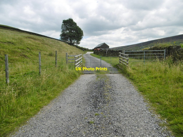 Photo 6"x4" Woodhead, cattle grid Crowden\/SK0799 c2015