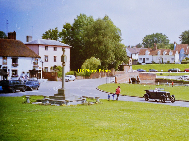 Photo 6"x4" Finchingfield War Memorial on The Green Finchingfield c1997