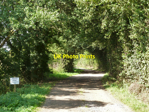 Photo 6"x4" Private road, farm access only Haultwick c2015
