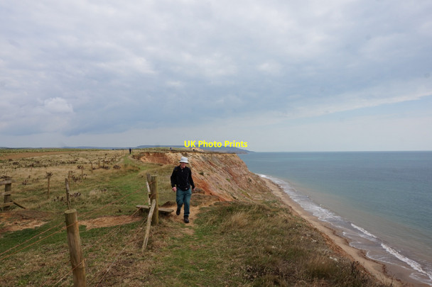 Photo 6"x4" Coastal path at Cliff Lane Brighstone c2015