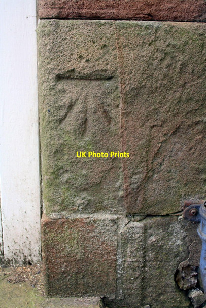 Photo 6"x4" Benchmark on 'The Barn', Thacka Lane Penrith c2015