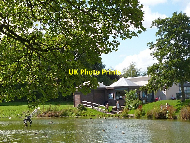 Photo 6"x4" Canal pound and visitor centre, Fourteen Locks Cefn\/ST2788 c2015