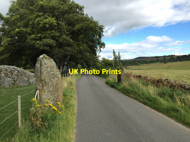 Photo 6"x4" Road by the Clava Cairns Leanach\/NH7544 c2015