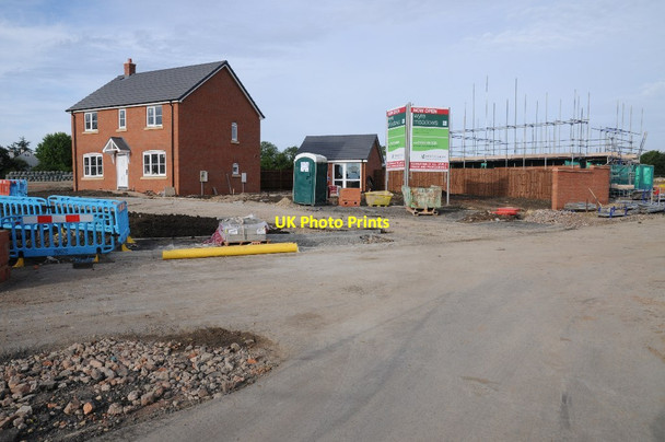 Photo 6"x4" Building site on Station Road, Pershore Walcot\/SO9448 c2015