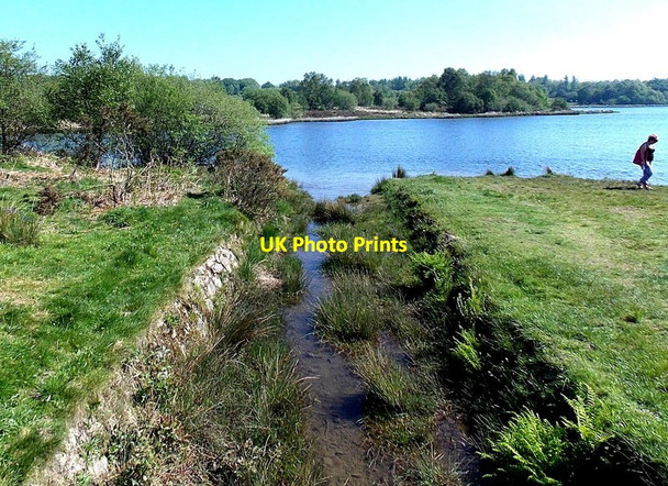 Photo 6"x4" Overflow channel from  Pen-y-fan Pond Pentrapeod c2014