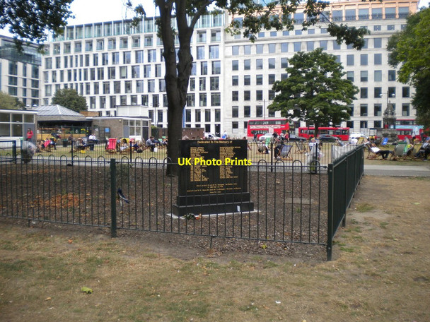 Photo 6"x4" Moorgate tube crash memorial, Finsbury Square London c2015