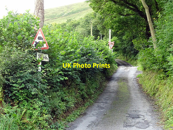 Photo 6"x4" Approaching the Aberffrwd level crossing Aberffrwd\/SN6878 c2015