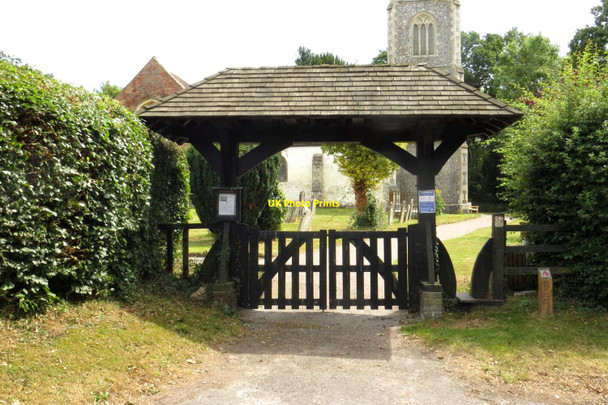 Photo 6"x4" The lychgate to St Mary's Church Hartley Wintney c2015