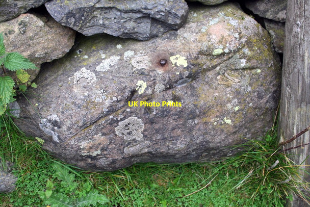 Photo 6"x4" Benchmark on stone in wall south of Brackenhill Greenholme\/NY5905 c2015