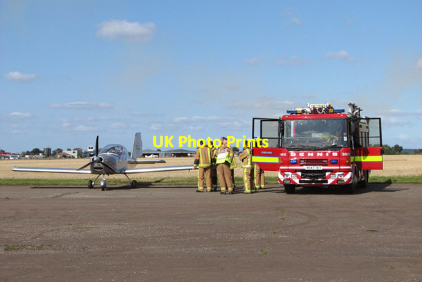 Photo 6"x4" Firefighters on standby Thwaite St Mary c2015