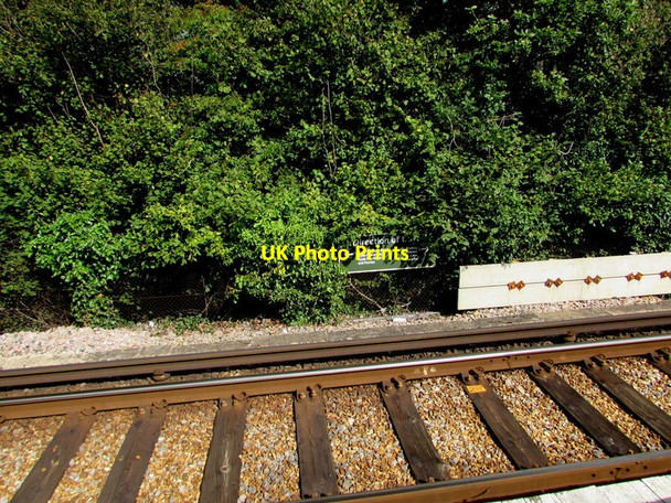 Photo 6"x4" Direction of travel sign opposite the Island Line Smallbrook Junction railway station Ryde c2015