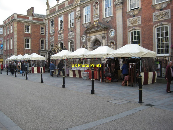 Photo 6"x4" High Street stalls Worcester c2015