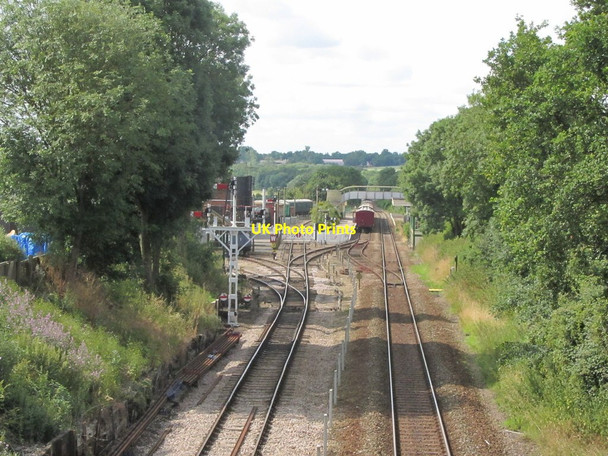 Photo 6"x4" Chappel & Wakes Colne Station from Spring Gardens Bridge Chappel c2015