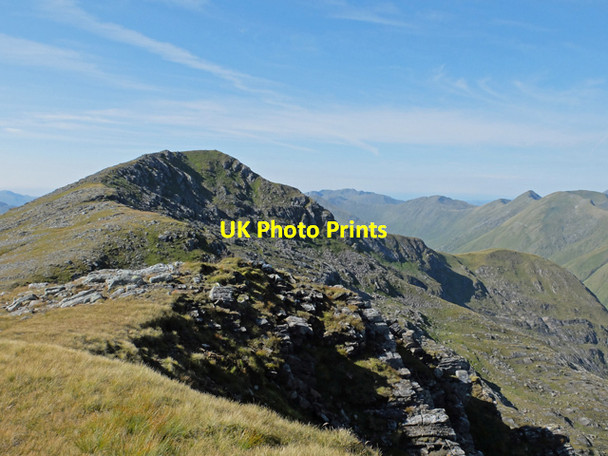 Photo 6"x4" Ridge west of Creag Coire na Fiar Bhealaich Garth Choire M\u00f2r c2015