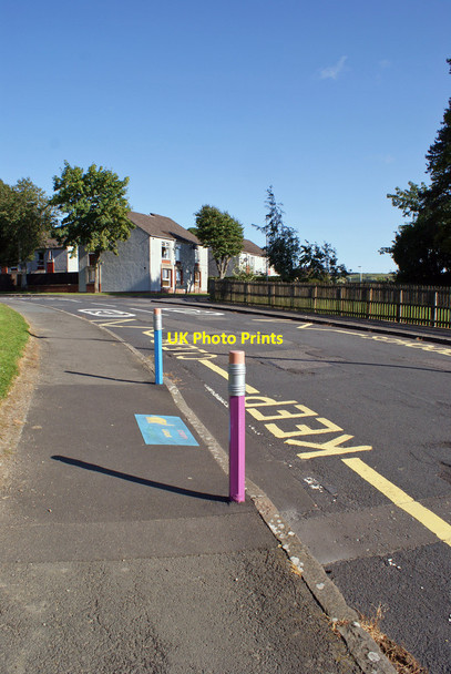 Photo 6"x4" Novelty bollards Hawick c2015