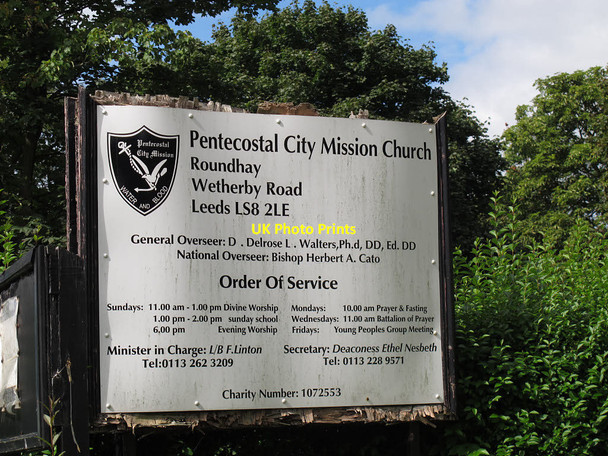 Photo 6"x4" PCMC church sign, Roundhay Lady Wood\/SE3337 c2015