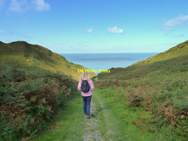 Photo 6"x4" Footpath from North Morte to Rockham Bay Mortehoe c2015 P1
