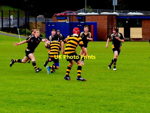 Photo 6"x4" Rugby players, Omagh Omagh c2015