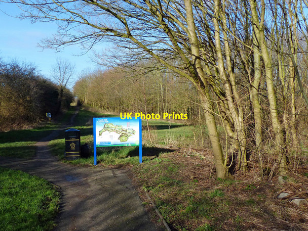 Photo 6"x4" Astill Lodge entrance to the Castle Hill Country Park Anstey\/SK5408 c2014
