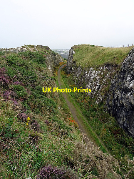 Photo 6"x4" Railway cutting at Portpatrick Portpatrick c2015