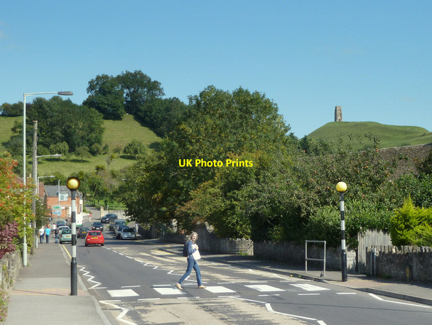 Photo 6"x4" Zebra crossing on Bere Lane, Glastonbury Glastonbury c2015