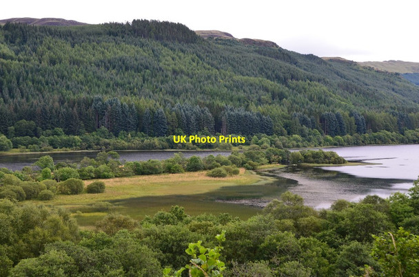 Photo 6"x4" Spit of land in Loch Lubnaig Strathyre\/NN5617 c2015