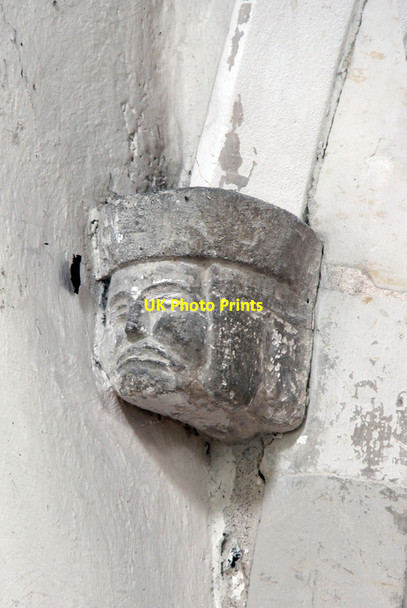 Photo 6"x4" St Catherine, Litlington - Label head Litlington\/TL3142 c2015 P2