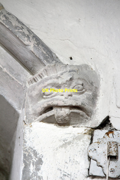 Photo 6"x4" St Catherine, Litlington - Label head Litlington\/TL3142 c2015