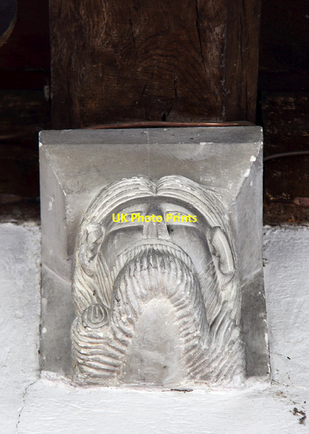 Photo 6"x4" St Catherine, Litlington - Corbel Litlington\/TL3142 c2015