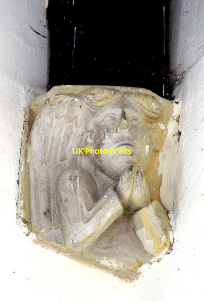 Photo 6"x4" St Michael, Abington Pigotts - Corbel Abington Pigotts c2015