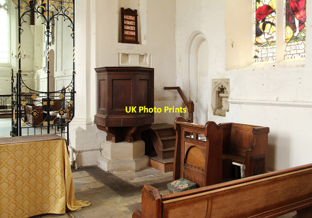 Photo 6"x4" St Andrew, West Wratting - Pulpit West Wratting c2015