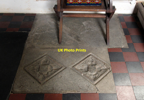 Photo 6"x4" St Mary, Weston Colville - Ledger slab Weston Colville c2015