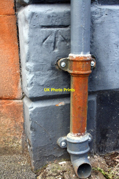 Photo 6"x4" Benchmark on #16 Cornmarket Penrith c2015