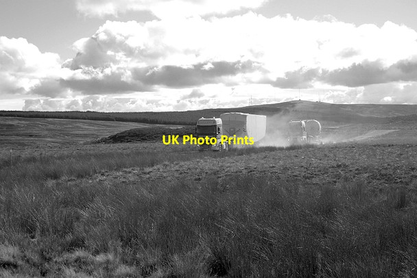 Photo 6"x4" Construction, Kingsburn wind farm Mary Glyn's Burn c2015 P1