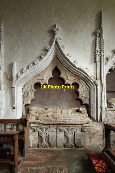 Photo 6"x4" St Augustine, Burrough Green - Recessed tomb Burrough Green c2015
