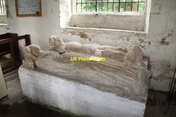Photo 6"x4" St Augustine, Burrough Green - Effigies Burrough Green c2015 P1