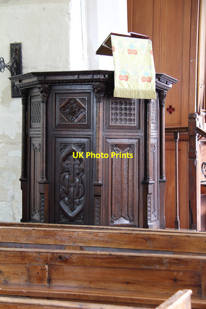 Photo 6"x4" St Augustine, Burrough Green - Pulpit Burrough Green c2015