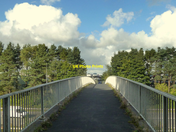 Photo 6"x4" Footbridge over M58 Skelmersdale c2015 P1