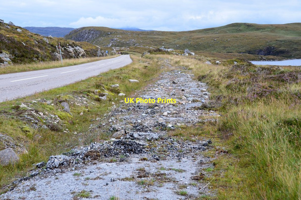 Photo 6"x4" Old road near Loch na Gainmhich Unapool c2015