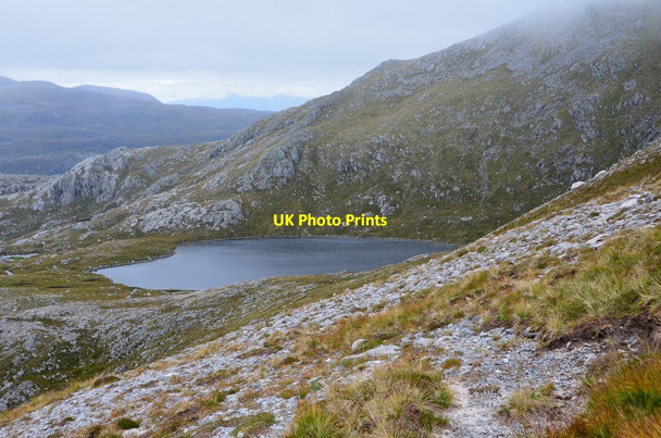 Photo 6"x4" Loch a' Choire Dheirg on Glas Bheinn Loch a' Choire Dheirg c2015