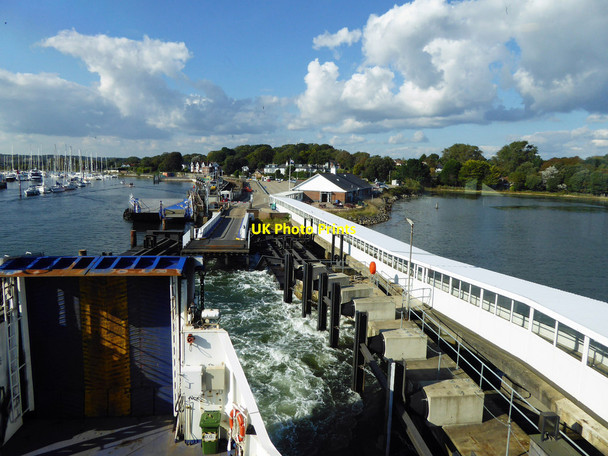 Photo 6"x4" Leaving the ferry terminal at Lymington Lymington c2015
