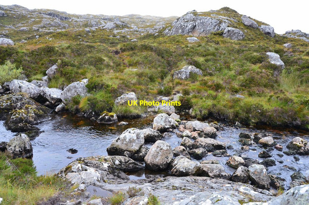 Photo 6"x4" Stepping stones near Poll Amhluaidh Abhainn an Loch Bhig c2015