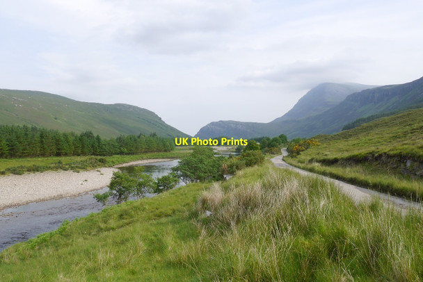Photo 6"x4" Strathmore River Dun Dornaigil (Broch) c2015